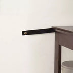 Vetrinetta in vetro illuminata con ripiani regolabili - Elegante vetrina a 2 ante e cassetto integrato, lampadina inclusa