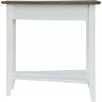 HomeStock Belmont - Tavolino rotondo con ripiano inferiore, elegante tavolino con gambe curve, tavolino d'appoggio per soggiorno