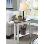 HomeStock Belmont - Tavolino rotondo con ripiano inferiore, elegante tavolino con gambe curve, tavolino d'appoggio per soggiorno