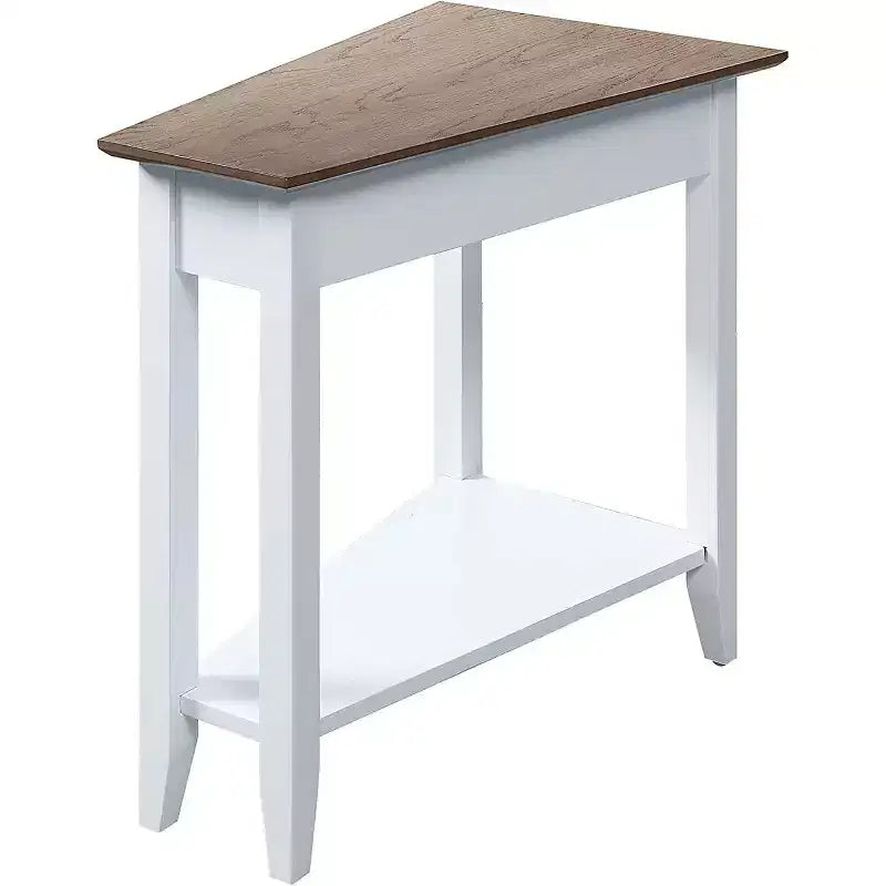 HomeStock Belmont - Tavolino rotondo con ripiano inferiore, elegante tavolino con gambe curve, tavolino d'appoggio per soggiorno