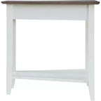 HomeStock Belmont - Tavolino rotondo con ripiano inferiore, elegante tavolino con gambe curve, tavolino d'appoggio per soggiorno