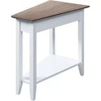 HomeStock Belmont - Tavolino rotondo con ripiano inferiore, elegante tavolino con gambe curve, tavolino d'appoggio per soggiorno