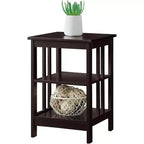 HomeStock Belmont Tavolino da Divano con Superficie Spaziosa e Ripiani Multipli, Tavolino Funzionale per Libri, Decorazioni e Uso Quotidiano