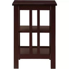 HomeStock Belmont Tavolino da Divano con Superficie Spaziosa e Ripiani Multipli, Tavolino Funzionale per Libri, Decorazioni e Uso Quotidiano