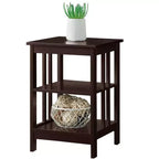 HomeStock Belmont Tavolino da Divano con Superficie Spaziosa e Ripiani Multipli, Tavolino Funzionale per Libri, Decorazioni e Uso Quotidiano