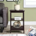 HomeStock Belmont Tavolino da Divano con Superficie Spaziosa e Ripiani Multipli, Tavolino Funzionale per Libri, Decorazioni e Uso Quotidiano