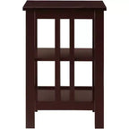 HomeStock Belmont Tavolino da Divano con Superficie Spaziosa e Ripiani Multipli, Tavolino Funzionale per Libri, Decorazioni e Uso Quotidiano