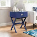HomeStock Belmont End Table with Spacious Drawer and Wide Surface, Modern Storage Side Table for Lamps, Dcor and Everyday Living Room Use