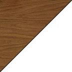 Tavolino d'appoggio HomeStock Belmont con ripiani, design a X doppia laterale, espositore a tre livelli, mobile d'accento in legno massello per soggiorno