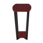 HomeStock Belmont Tavolino minimalista con lati in vetro temperato, superficie superiore elegante e ripiano inferiore aperto per riviste o libri