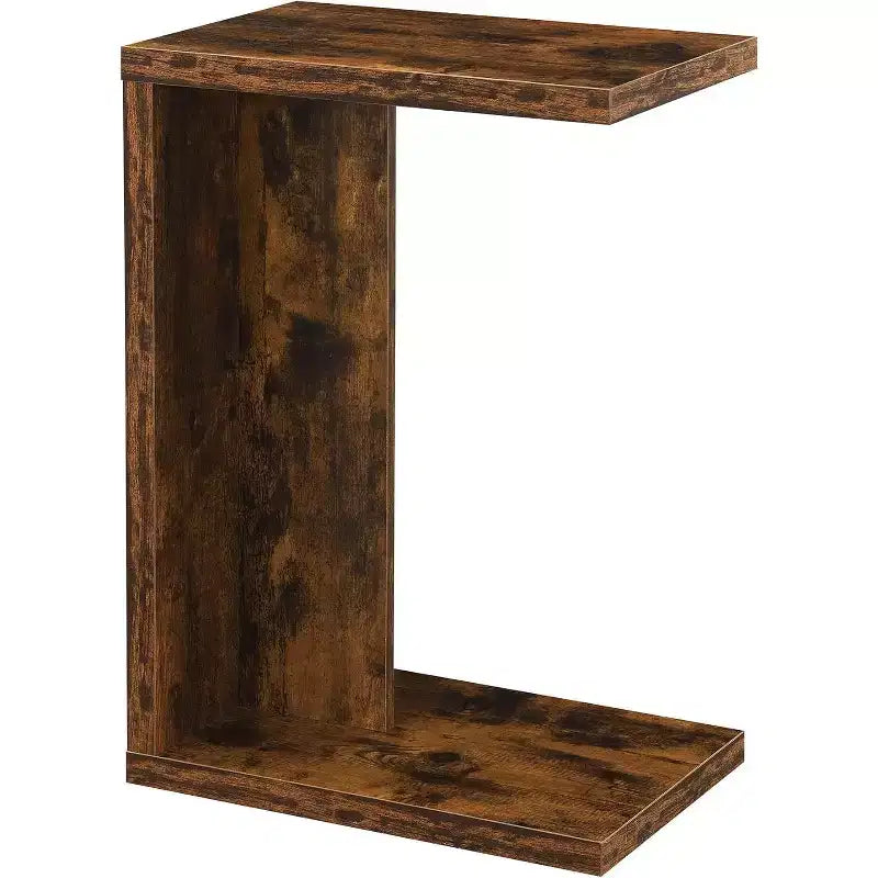 HomeStock Belmont Tavolino d'Appoggio Contemporaneo a C con Facile Accesso al Divano, Design Versatile Adatto a Poltrone e Stile Moderno Minimalista