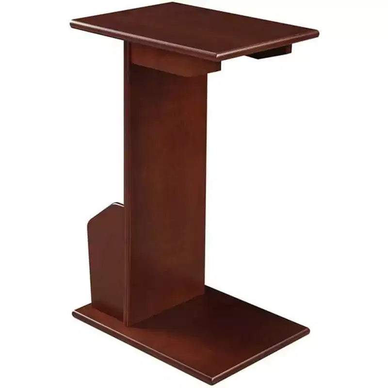 HomeStock Belmont Tavolino Rotondo con Finitura Nera Lucida, Ideale per Chiavi, Bevande, Piccoli Accessori e Facile da Montare