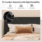 Christopher Knight Home Adrian Moderno Letto Imbottito in Ecopelle con Design a Onda Curva