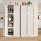 Armoire de rangement de style ferme, Meubles de rangement de cuisine, Grande armoire haute sur pied, Organisateurs de garde-manger, Pour salon, chambre à coucher, salle de bain