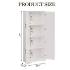 Armoire de rangement de style ferme, Meubles de rangement de cuisine, Grande armoire haute sur pied, Organisateurs de garde-manger, Pour salon, chambre à coucher, salle de bain