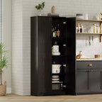 Farmhouse Storage Cabinet, Pantry Cabinets for Kitchen, Large Tall Freestanding Cupboard, Food Pantry Organizers, for living Room Bedroom Bathroom
