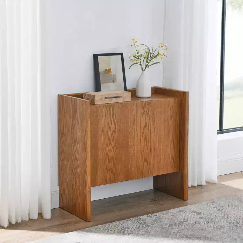 Mobile buffet credenza da 33,9 pollici con ripiani regolabili, mobile contenitore per ingresso, soggiorno, cucina o sala da pranzo