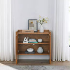 Mobile buffet credenza da 33,9 pollici con ripiani regolabili, mobile contenitore per ingresso, soggiorno, cucina o sala da pranzo