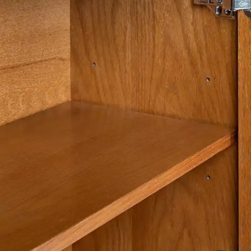 Mobile buffet credenza da 33,9 pollici con ripiani regolabili, mobile contenitore per ingresso, soggiorno, cucina o sala da pranzo