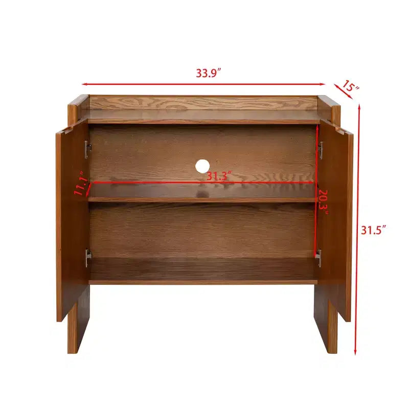 Mobile buffet credenza da 33,9 pollici con ripiani regolabili, mobile contenitore per ingresso, soggiorno, cucina o sala da pranzo