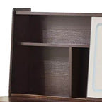 Homy Casa Tavolino da toeletta con specchio LED, mobiletto e sgabello per camera da letto o zona trucco, noce