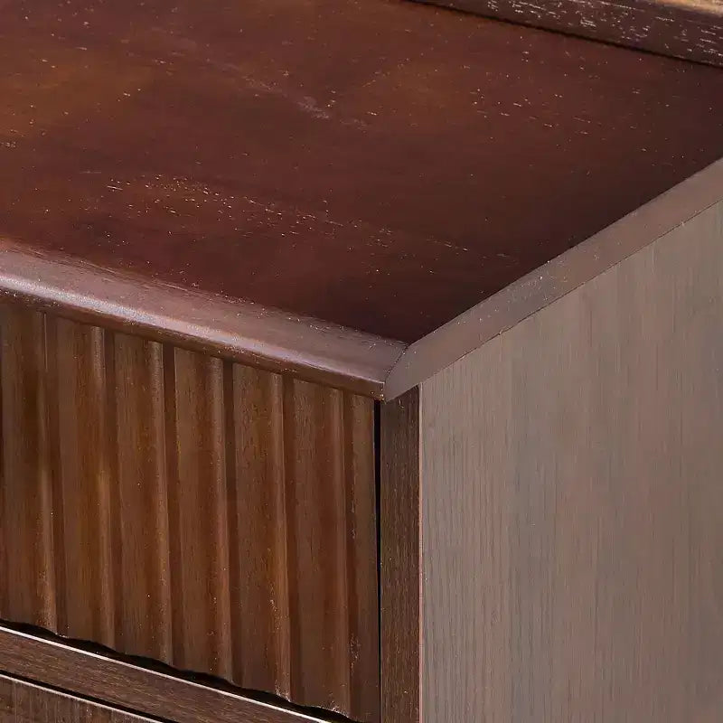 Homy Casa Tavolino da toeletta con specchio LED, mobiletto e sgabello per camera da letto o zona trucco, noce