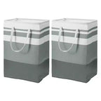 Unique Bargains Cesto Portabiancheria Grande Pieghevole Impermeabile con Maniglie Facili da Trasportare 2 Pezzi