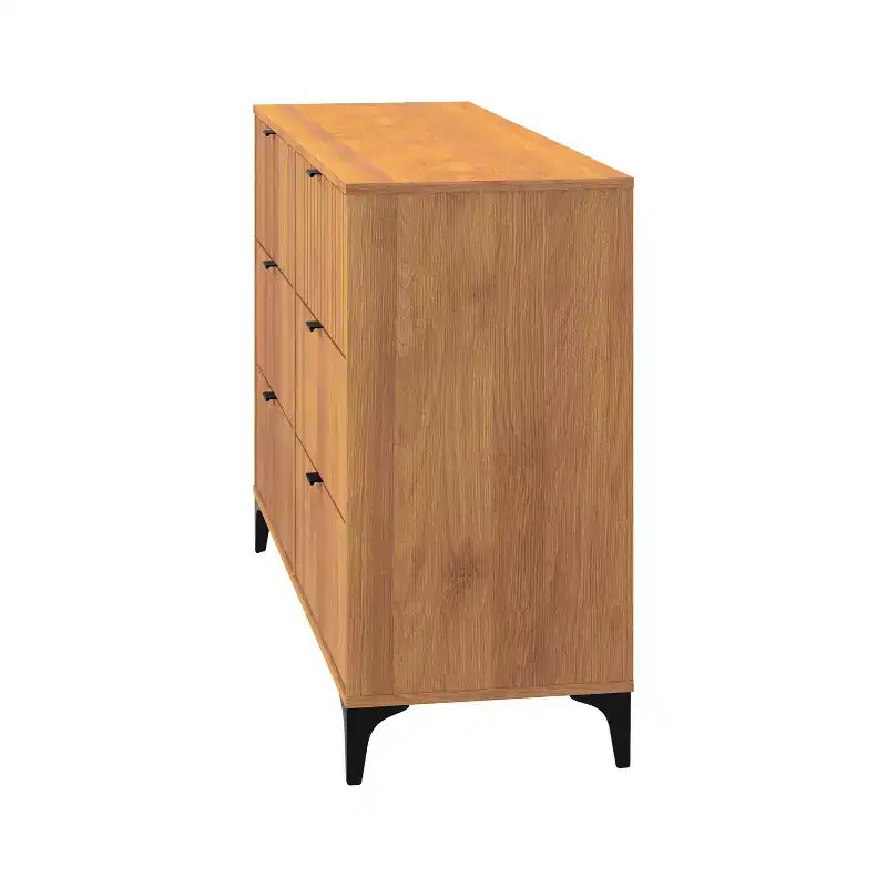 Cassettiera a 6 cassetti Galano Zaffy (Interlock) - Noce ambrato