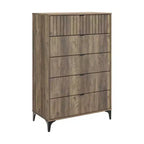 Cassettiera Galano Zaffy a 5 cassetti (Interlock) - Quercia nodosa