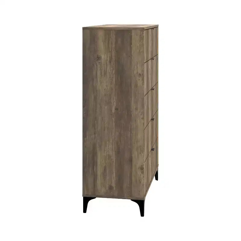 Cassettiera Galano Zaffy a 5 cassetti (Interlock) - Quercia nodosa