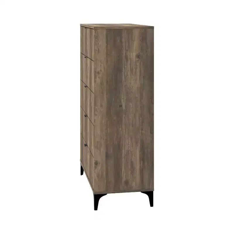 Cassettiera Galano Zaffy a 5 cassetti (Interlock) - Quercia nodosa