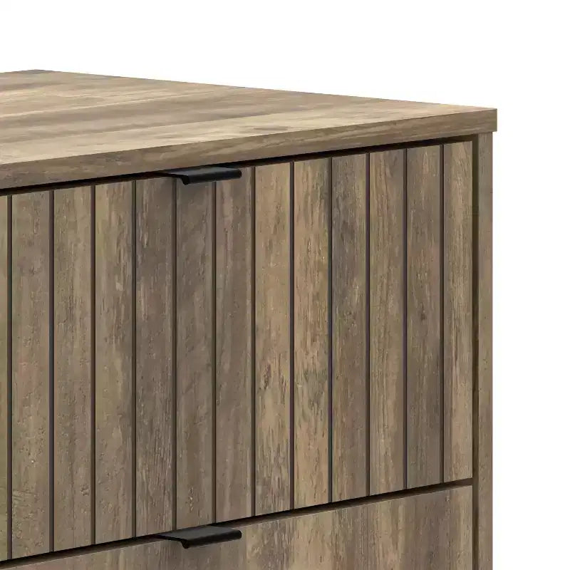 Cassettiera Galano Zaffy a 5 cassetti (Interlock) - Quercia nodosa