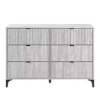 Cassettiera Galano Zaffy a 6 cassetti (Interlock) - Quercia Grigio Polveroso
