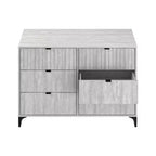Cassettiera Galano Zaffy a 6 cassetti (Interlock) - Quercia Grigio Polveroso