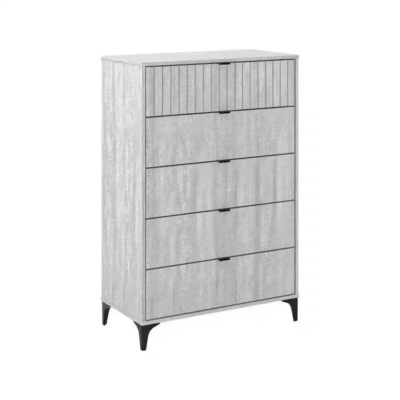Cassettiera 5 cassetti Galano Zaffy (Interlock) - Quercia Grigio Polvere