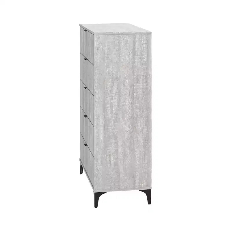 Cassettiera 5 cassetti Galano Zaffy (Interlock) - Quercia Grigio Polvere