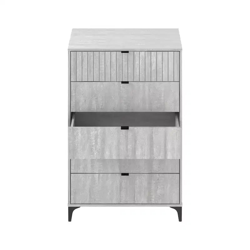 Cassettiera 5 cassetti Galano Zaffy (Interlock) - Quercia Grigio Polvere