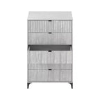 Cassettiera 5 cassetti Galano Zaffy (Interlock) - Quercia Grigio Polvere