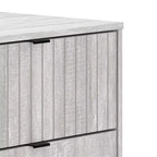 Cassettiera 5 cassetti Galano Zaffy (Interlock) - Quercia Grigio Polvere