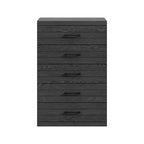 Cassettiera a 5 cassetti Galano Hamsper (interblocco) - Rovere grigio scuro