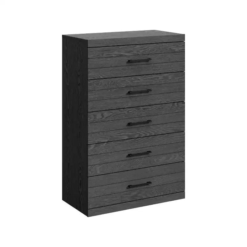 Cassettiera a 5 cassetti Galano Hamsper (interblocco) - Rovere grigio scuro