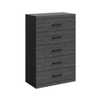 Cassettiera a 5 cassetti Galano Hamsper (interblocco) - Rovere grigio scuro