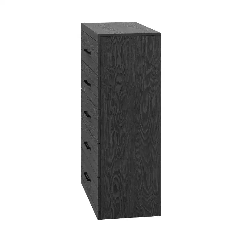 Cassettiera a 5 cassetti Galano Hamsper (interblocco) - Rovere grigio scuro