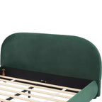 Christopher Knight Home Emilia Letto a piattaforma moderno imbottito con testiera ricurva