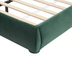 Christopher Knight Home Emilia Letto a piattaforma moderno imbottito con testiera ricurva