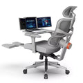 Newtral Ergonomic Office Chair with Footrest - 4D Armrest Recliner Chair - NT002+LAPD-GRAY