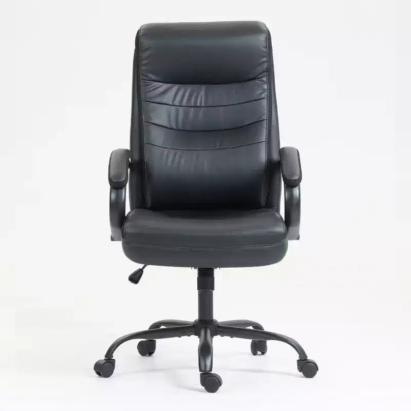 Sedia da ufficio Okak High-Back, sedia da scrivania imbottita con altezza regolabile e ruote, comoda sedia per sala lettura, studio