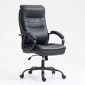 Okak High-Back Office Chair, Upholstered Desk Chair with Adjustable Height and Wheels, Comfy Chair for Reading Room, Study