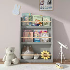 Okak Kid Scaffale per Libri, Scaffali Portaoggetti a 3 Ripiani, Piccola Libreria per Libri e CD, Contenitore Organizzatore per Soggiorno, Corridoio, Ufficio