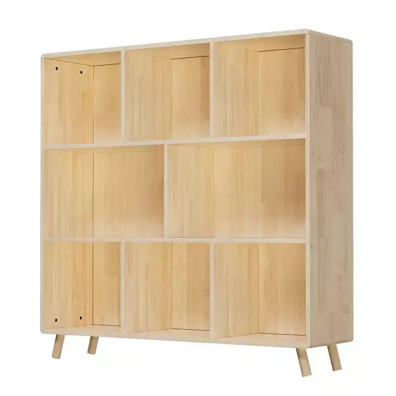 Okak Libreria Moderna in Pino con 7/8 Scomparti, Scaffali Fissi, Contenitore a Cubi per il Soggiorno